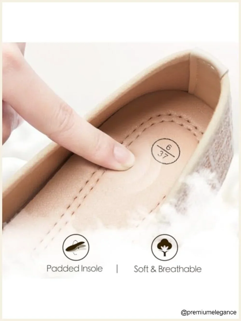 Women's Ballet Flats Foldable Slip On Non-Slip Round Toe Bow Knot Dress Shoes